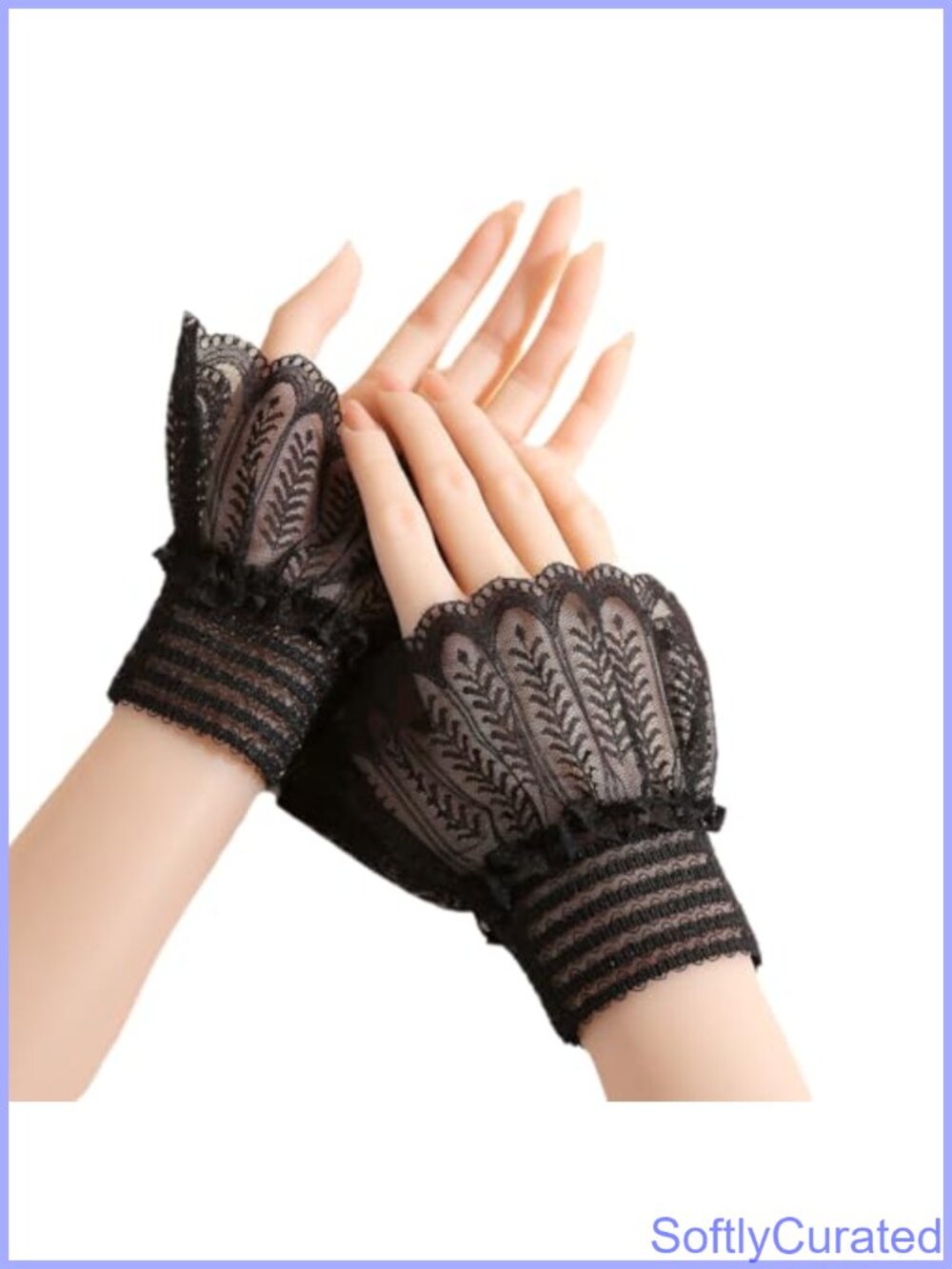 Lace Fingerless Gloves Bridal Wrist Opera Evening Wedding Tea Party